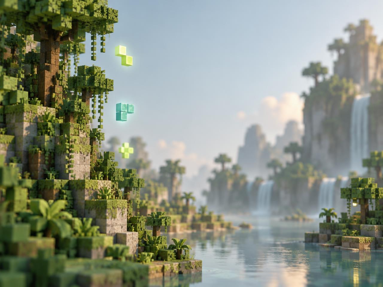 Décor jungle voxel avec SMS automatique Klape